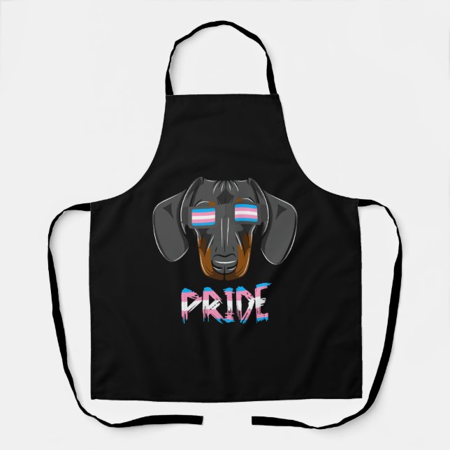Dackeln transgender Flag Lgbt Schürze (Vorderseite)