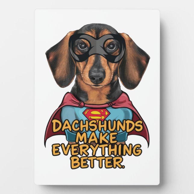 Dackeln verbessern fotoplatte (Vorderseite)