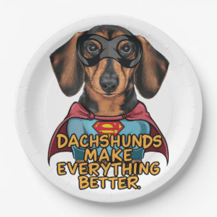 Dackeln verbessern pappteller
