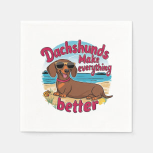 Dackeln verbessern serviette