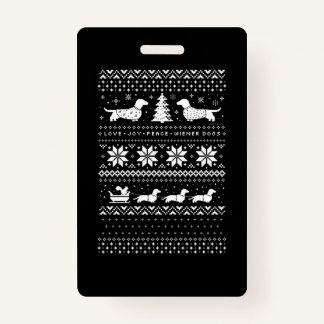 Dackeln Weihnachten Ausweis