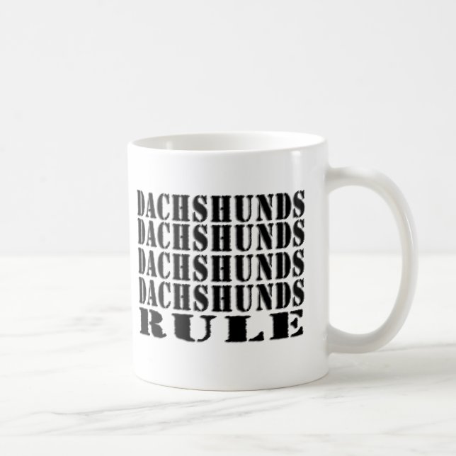 Dackelregel-Kaffee-Tasse Kaffeetasse (Rechts)