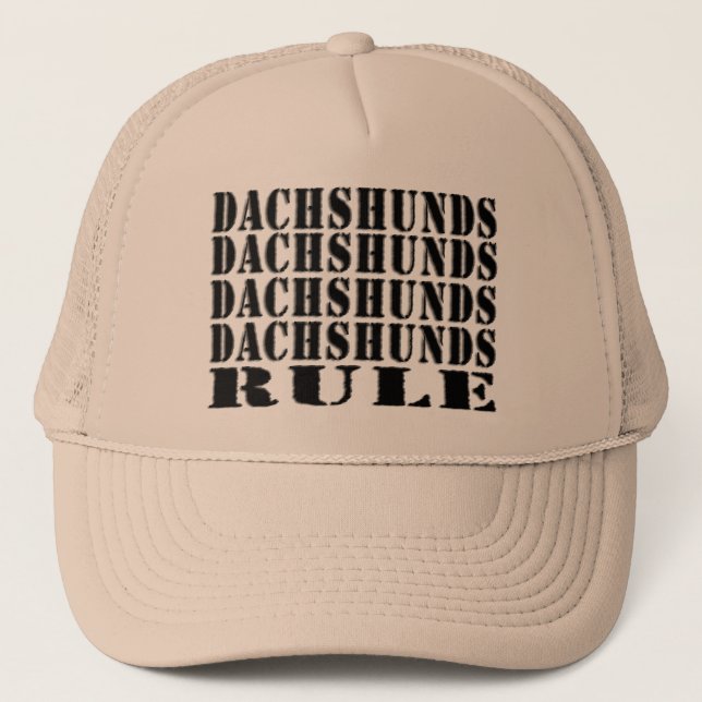 Dackelregelkappe Truckerkappe (Vorderseite)