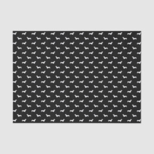 Dackelschwarzweiss-Seidenpapier Seidenpapier