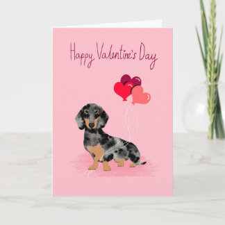 Dackelvalentines-Karte - Dackel-Liebe Feiertagskarte