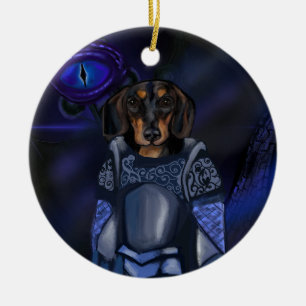 Dacshund keramik ornament