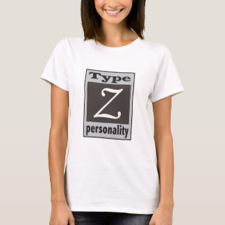 Dactylographiez le T-shirt de personnalité de Z