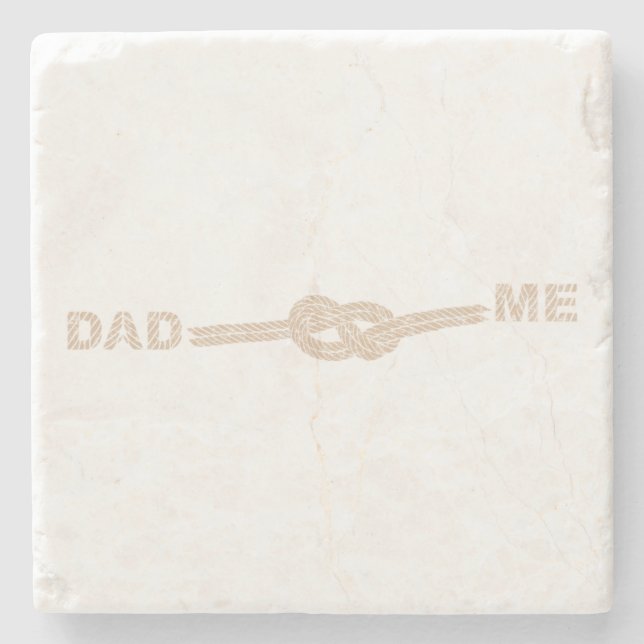 Dad and I are always together Steinuntersetzer (Vorderseite)