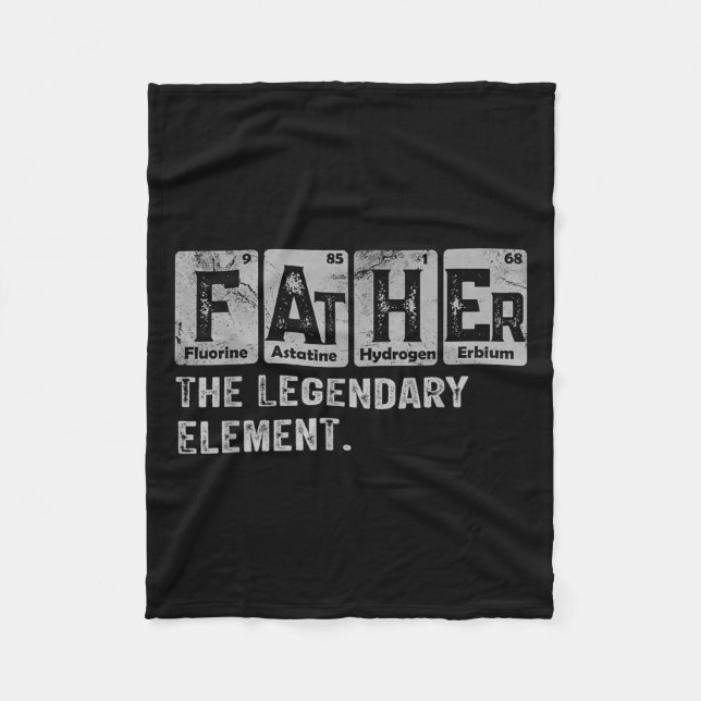 Dad And Son Matching Fathers Day Cool Family Scien Fleecedecke (Vorderseite)