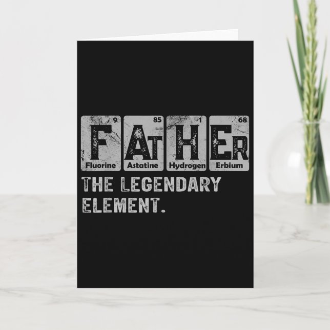 Dad And Son Matching Fathers Day Cool Family Scien Karte (Vorderseite)