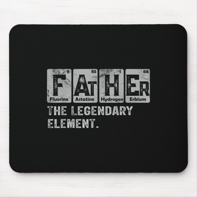 Dad And Son Matching Fathers Day Cool Family Scien Mousepad (Vorne)