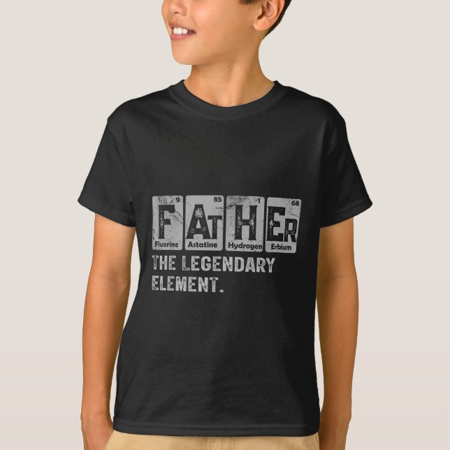 Dad And Son Matching Fathers Day Cool Family Scien T-Shirt (Vorderseite)