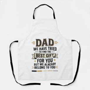 Dad Bestes Geschenk gehört dir Vintage Vector Shir Schürze