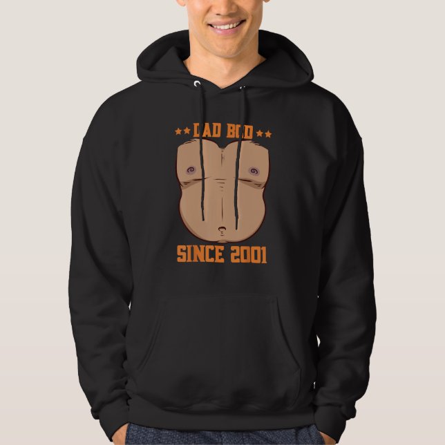 Dad Bod Since 2001 Father s Day Beer Belly Hoodie (Vorderseite)