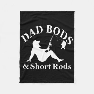 Dad Bods und kurze Ruten Lustige Angler-Freunde Fleecedecke