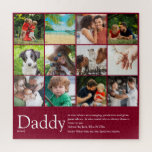 Dad Daddy Father Definition 12 Photo Burgundy<br><div class="desc">Personalise with your her 12 favourite photos and personalized text for your special dad, daddy or father to create a unique gift for Father's day, birthdays, Christmas or any day you want to show how much he means to you. A perfect way to show him how amazing he is every...</div>