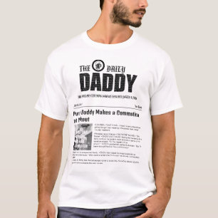 'Dad Daily News', wo lustige Väter Schlagzeilen ma T-Shirt