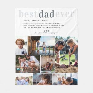 Dad-Definition 8 Foto-Personalisierung Fleecedecke