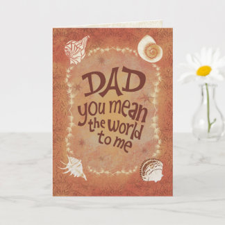 Dad, du bedeutest mir die Welt Coastal Vater-Tag Karte