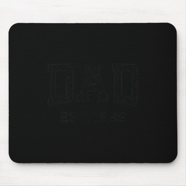 Dad Est 1989 Dad D Husband Father Grandpa  Mousepad (Vorne)