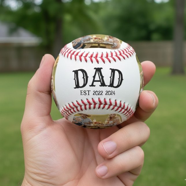 Dad Est 2025 3 Photo Baseball (Von Creator hochgeladen)
