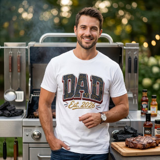 Dad Est 2026 First Time Father New Dad Gift T-Shirt