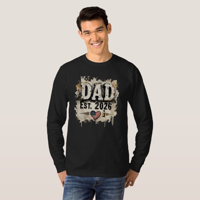 Dad Est 2026 Tshirt (Vorne ganz)