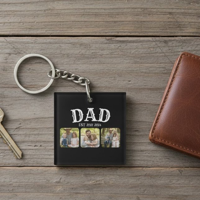 Dad Est 3 Photo Schlüsselanhänger (Von Creator hochgeladen)