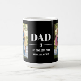 Dad Est. Year Name Number Bold Font Photo  Kaffeetasse