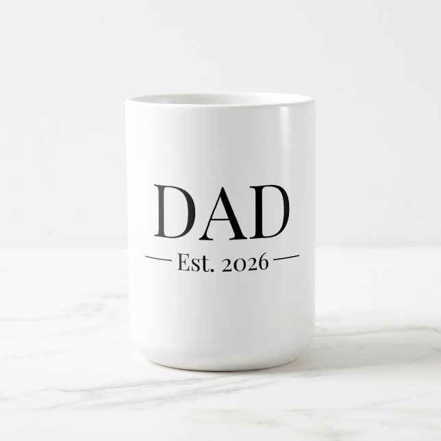 Dad Established 2026 Kaffeetasse (Mittel)