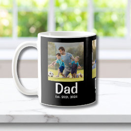 Dad Established Black 3 Photo Kaffeetasse