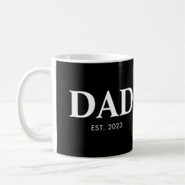 Dad Established Minimal Simple Text Est Year Kaffeetasse