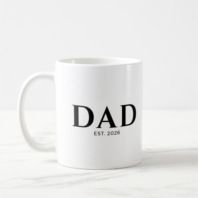 Dad Established New Dad Gift Kaffeetasse (Links)