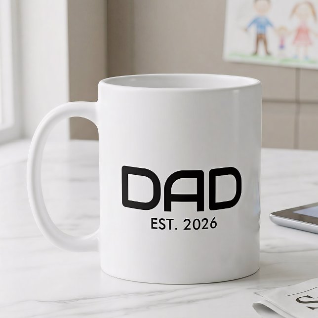 Dad Established New Dad Gift  Kaffeetasse (Von Creator hochgeladen)