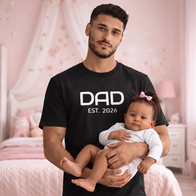 Dad Established New Dad Gift T-Shirt (Von Creator hochgeladen)