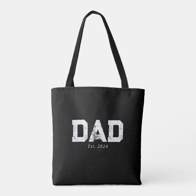 Dad Established New Dad Gift Tasche (Rückseite)