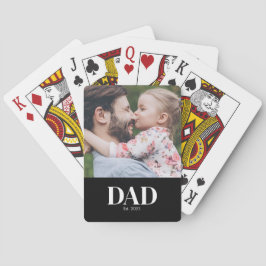 Dad Established Photo Spielkarten