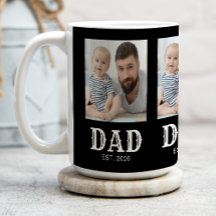 Dad Established Typography Schwarz 3 Foto