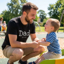 Dad etabliert fett weißer Text schwarz