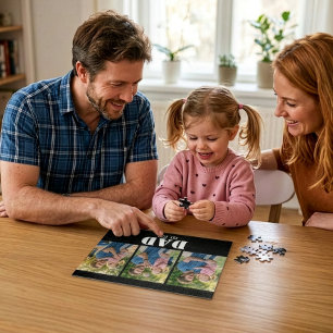 Dad etablierte kühne weiße & schwarze moderne Schr