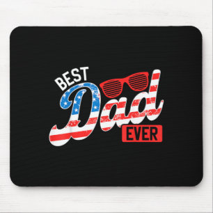 Dad Ever Aamerikanische Flagge Patriotischer Vater Mousepad