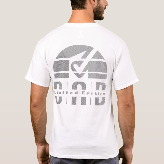 Dad Ever: Vaterschaft als eine alte visuelle Emoti T-Shirt (Rückseite)