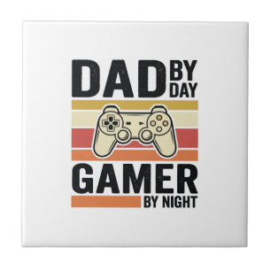 Dad Gamer Vintage Controller T-Shirt Design_1 Fliese