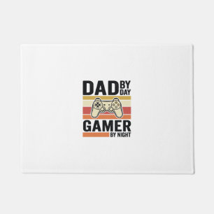 Dad Gamer Vintage Controller T-Shirt Design_1 Fußmatte