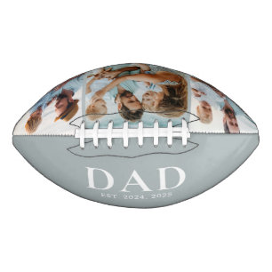 Dad Gegründet 3 Foto-Collage Erinnerungs-Geschenk Football
