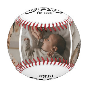 Dad Gegründet 3 Foto-Geschenk Vater Andenken Baseball