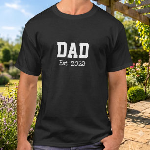 Dad Gegründet Fett Weiß Schwarz T-Shirt