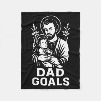 Dad Goals Saint Joseph Catholic Father Faith Fleecedecke