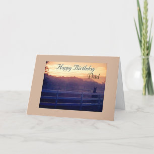 DAD-HAPPY BIRTHDAY=HORSE LOVER'S BIRTHDAY KARTE