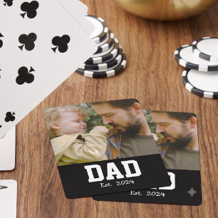Dad hat benutzerdefinierten modernen fetten Text e Spielkarten